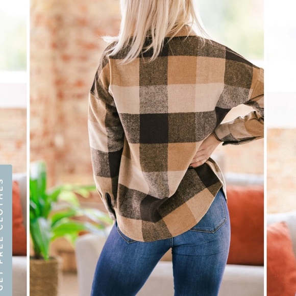 Plaid Shacket - Picture 3 of 10